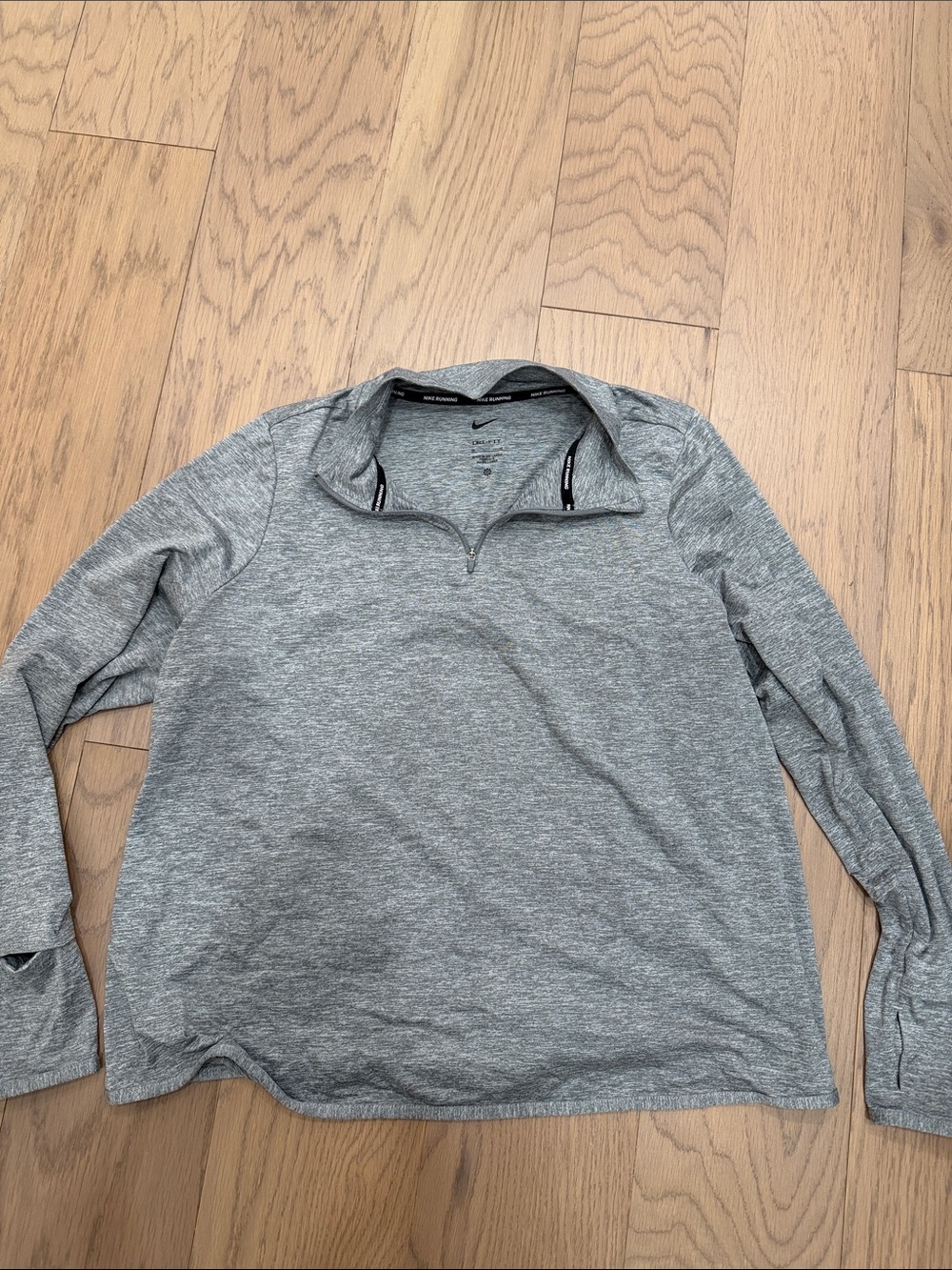 Nike Men's Heather Gray Quarter-Zip Pullover